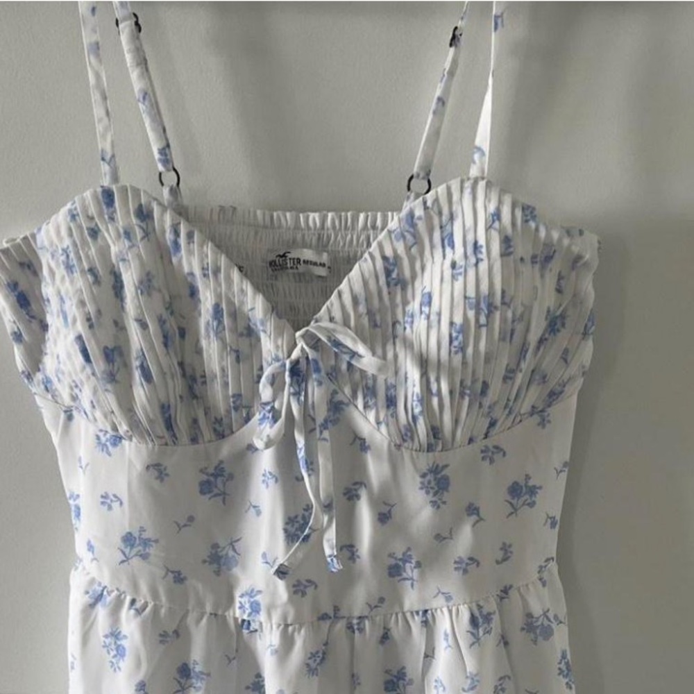 Hollister White and Blue xs mini dress